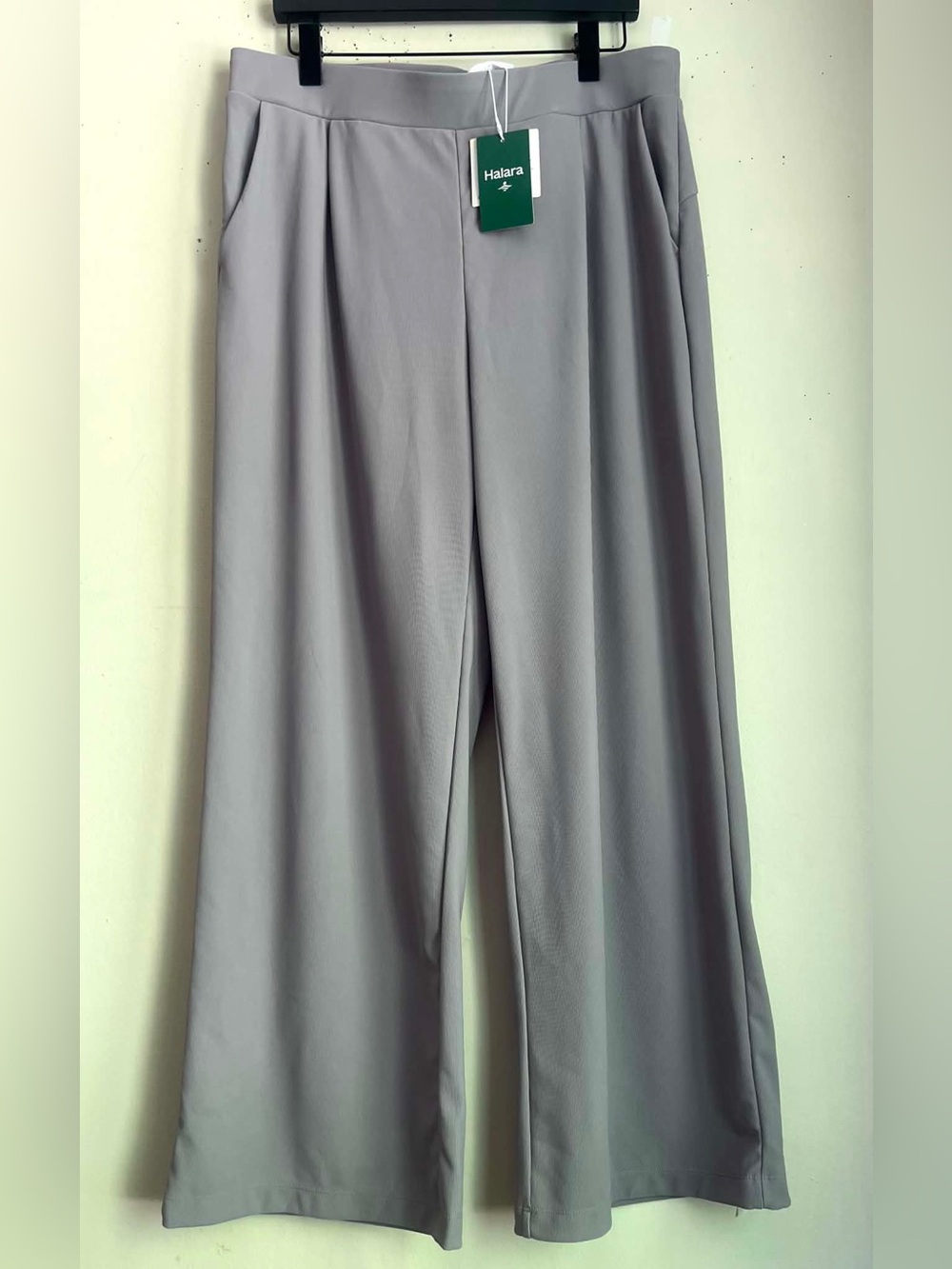 HALARA Light Gray Wide Leg Pants